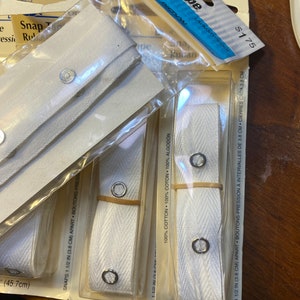 Snap Tape - Dritz - 18&quot; long - Sewing Notion / Supply - For Infant / Baby Crotch Opening