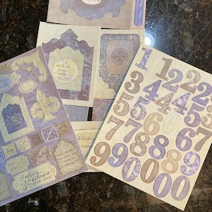 Spaanplaat Versiering Bundel - Faith Based Sayings, Numbers, Poetry - Scrap-booking, Paper crafting, photo Album, Journals -
