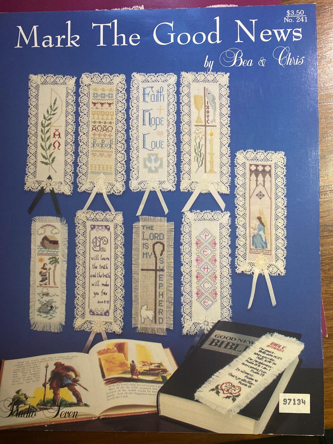 Inspirational Bookmarks Cross Stitch Chart - Bea & Chris 1990/92 Pick ...