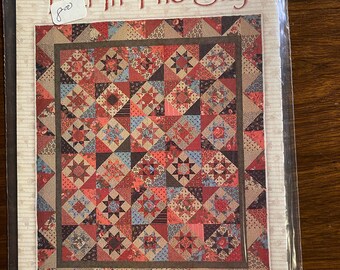 Luci In The Sky - Estrellas - Quilt Pattern - Miss Rosie's Quilt Co. - 2003- Quilt with Stars - Tamaño 72" x 84" Cama