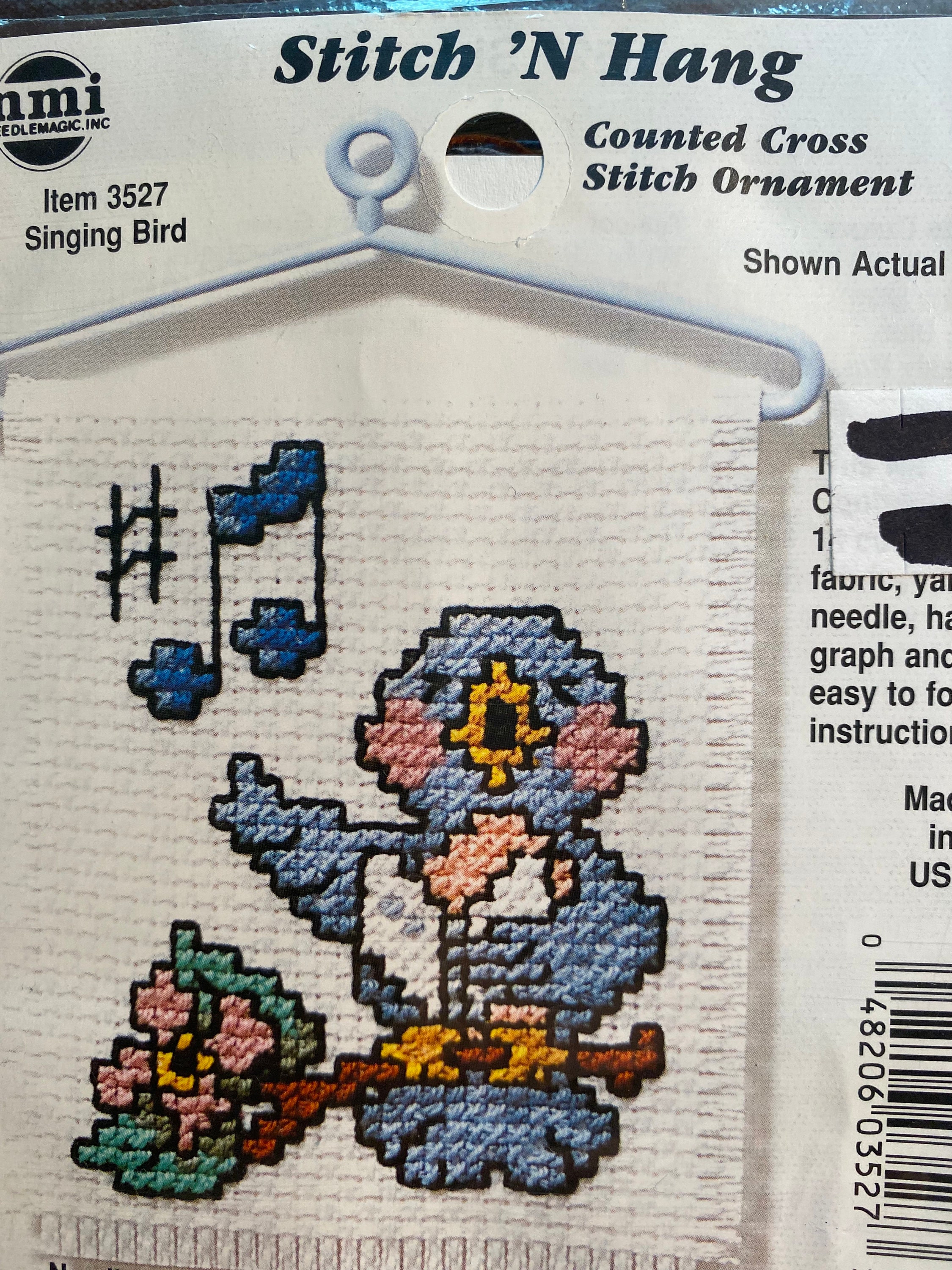 Bird Mouse Crayon Angel Saying - Tags Counted Cross Stitch Kits