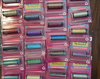 Kreinik #8 Braid Balger Very Fine High Lustre - Pick Color Metallic Specialty Embroidery thread Floss - Needlepoint Cross Stitch - Spool 10m