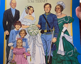 American Family of the Civil War Era -  Paper Dolls in Full color - dolls / finished clothes  -  1985 - Dover Publications - Tom Tierney