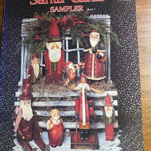 Santa Claus Sampler Book 2 - Elaine Thompson - Painting Technique - 1990 - Art Instruction - Methods - Folk Art Wood - Tole Decorative