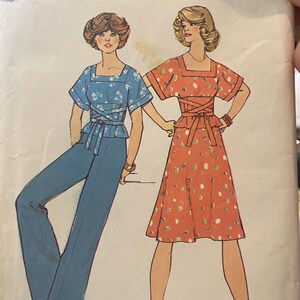 Missar / Damklänning / Tunika / Kjol / Vida byxor - Simplicity 7223 Vintagemönster Enkel Enkel Sy storlek 14 - 1975