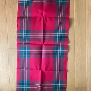 Christmas Plaid - Counted Thread /  Cross Stitch Fabric , Aida 14 count 1 pc 30&quot; x 15&quot; Red / Green / Gold