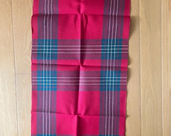 クリスマス チェック柄 - カウントスレッド / クロスステッチ生地、アイーダ 14 カウント 1 枚 30 インチ x 15 インチ 赤 / 緑 / ゴールド