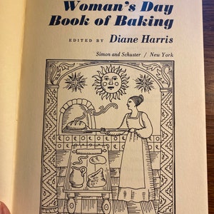Książka kucharska „Woman's Day Book of Baking” – Diane Harris – 1977 – Ciasta, słodycze, ciasteczka, brownie, kwadraty, torty, fudge