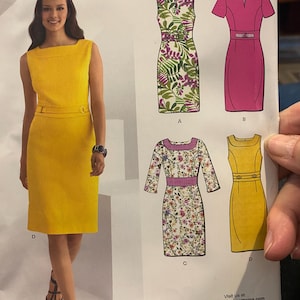 Misses / Damsommarklänning New Look Simplicity 6023 Mönster (oklippt) Enkel Enkel sömnad storlek 6 till 16
