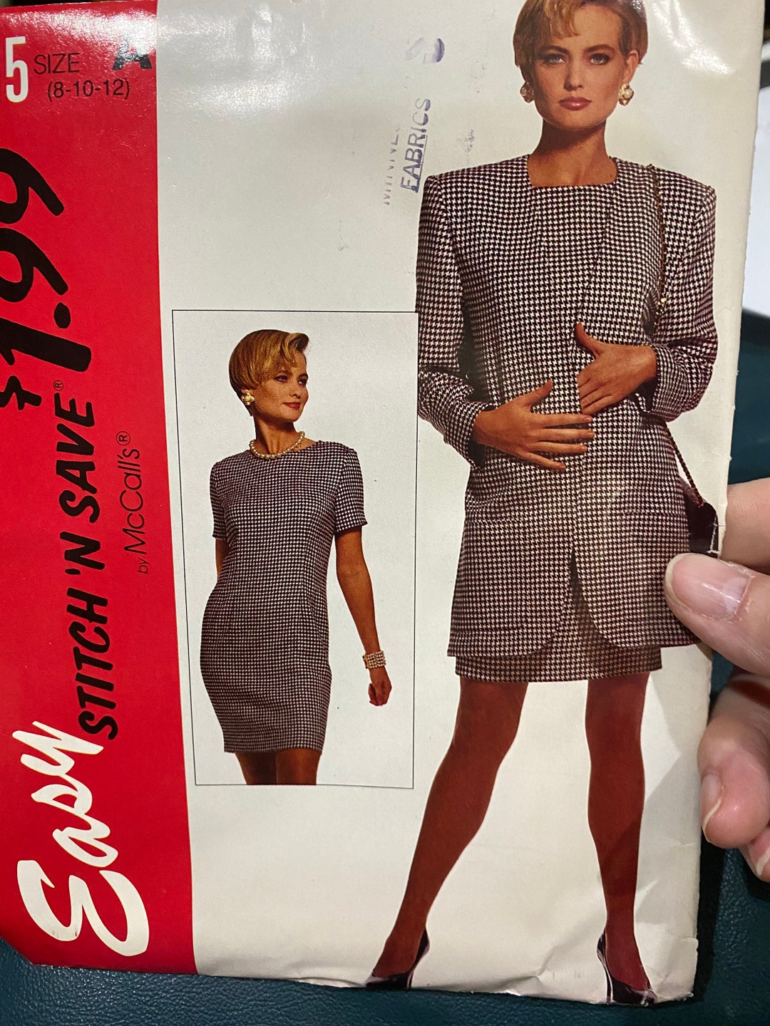 ミセス シフト ドレス & ジャケット McCall's Stitch 'N Save 6415