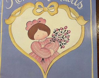 Homespun Hearts -  Tole Decorative Painting - Pat Olson - 1989 - Folk Art Technique -Templates Patterns Instruction Method