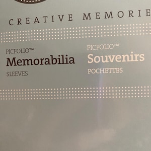 Páginas de memorabilia con 5 fundas para scrapbooking de Creative Memories - Listas para rellenar - Manualidades con papel, almacenamiento de fotos - 28 x 35 cm - 2008 - Nuevo