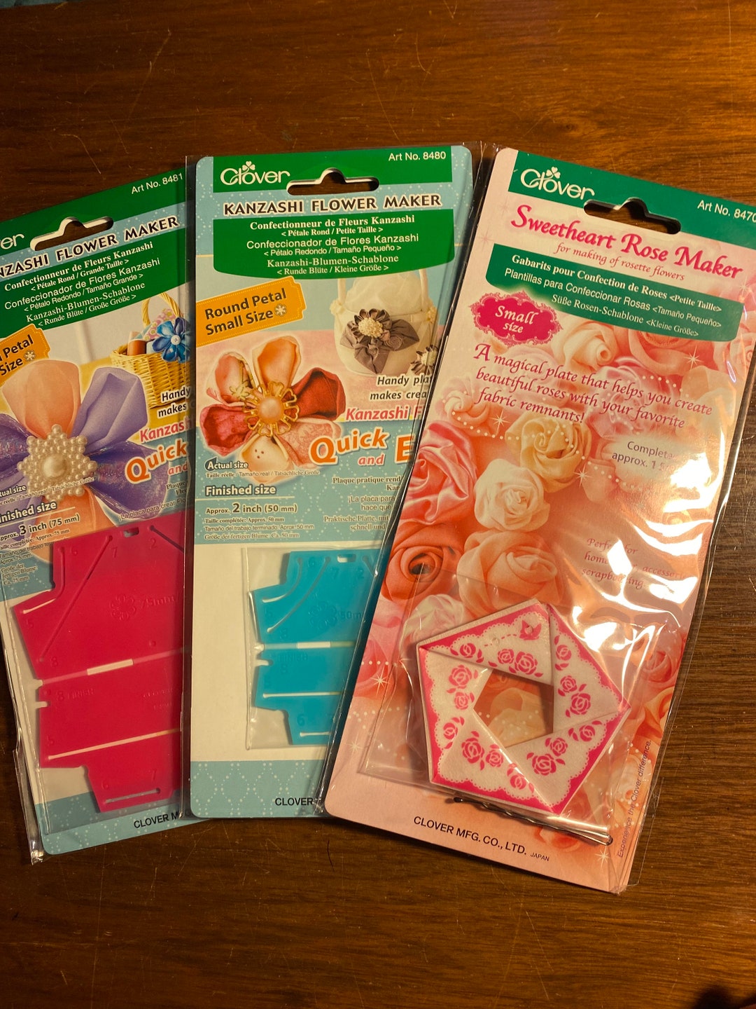 Kanzashi Fabric Flower Makers Choose Size Instructions / Techniques