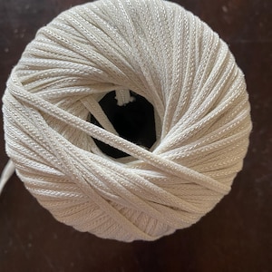 Beige / Antique White Lois Harding YarnFauve -  Yarn for Knitting, Crochet, Crafts  - New - 100% Nylon  50 g 127 yds - Made in Italy