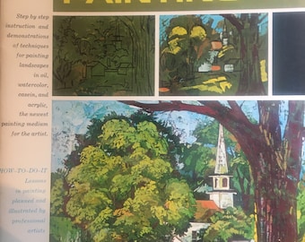 Landscape Painting: The Art Of - Grumbacher Library B-378 Art Instruction Booklet 1968, Painting Technique, Guide landscape Paint  Lessons