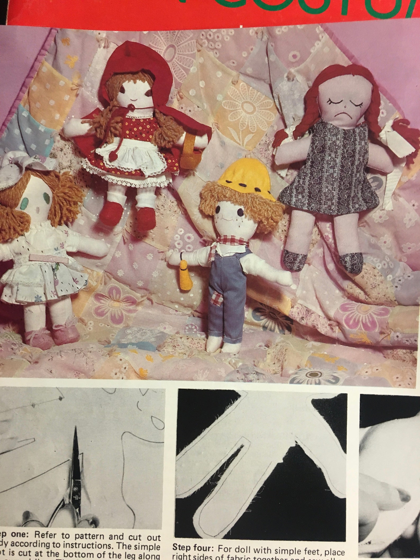 The Rag Doll Book Patterns and Instructions for 12 Soft Cloth Etsy