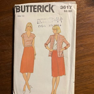 Women&#39;s / Ladies / Misses Dress and, Jacket Wardrobe - Butterick 3617 - Sewing Pattern (uncut) - Size 12