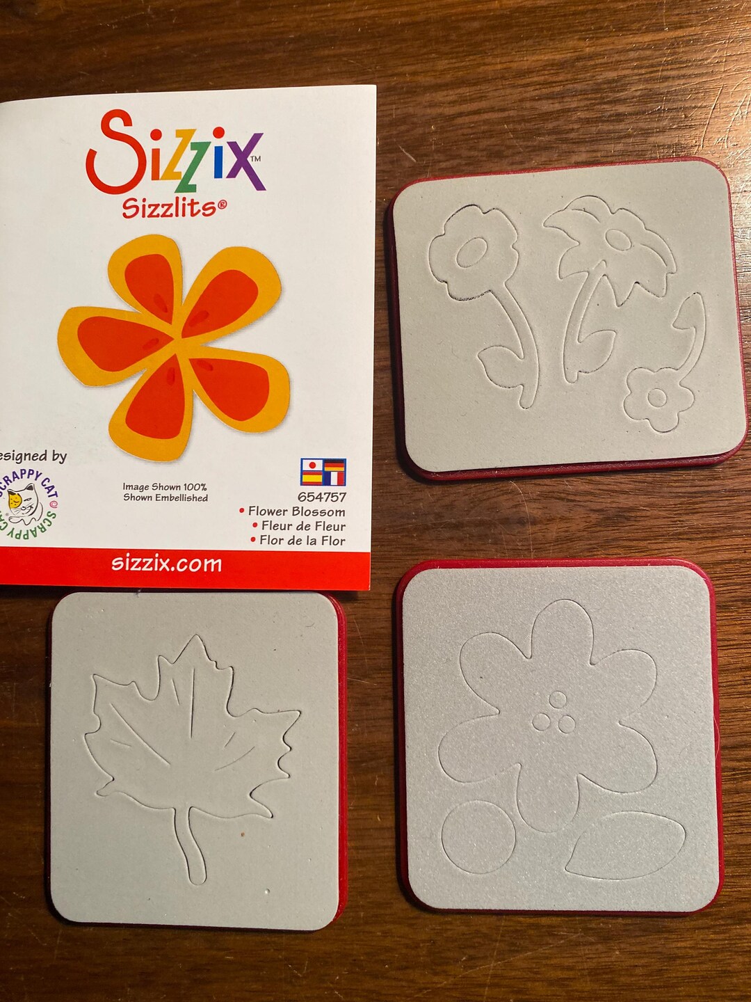 Flowers Pick Flower Leaf Sizzix Sizzlits - for Roller Machine