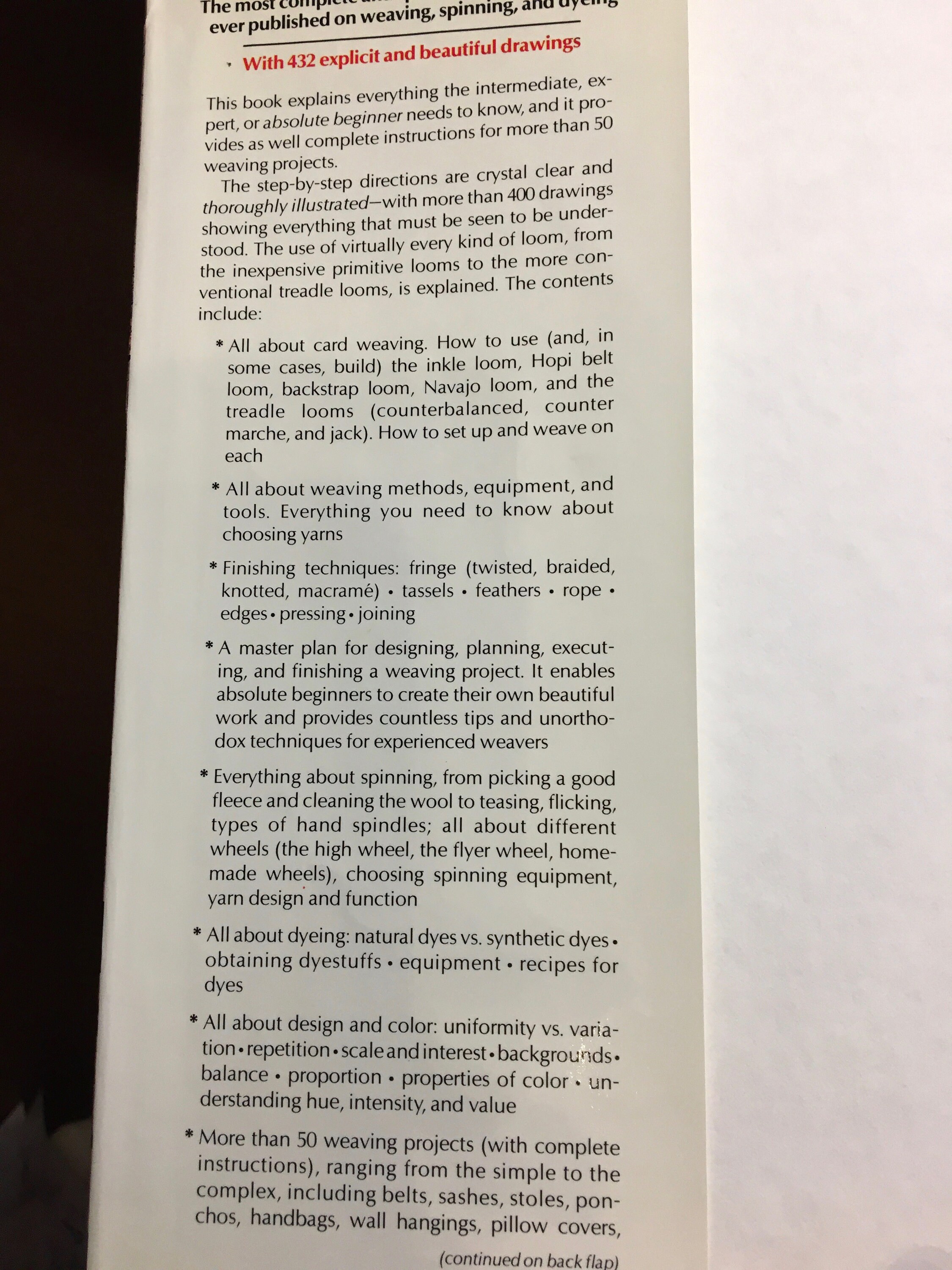 Weaving Spinning and Dyeing Book Rachel Brown 1978 Etsy