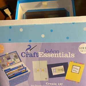 JoAnn Craft Essentials Gruß/ Notizkarten Bastelset DIY mit Umschlägen, Aufklebern, Verzierungen - 24 Karten zum Gestalten und Fertigen
