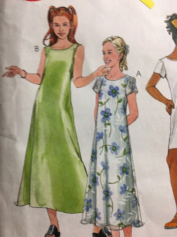 Patron McCall's M5613 - Robes Pour Fille Taille 7 à 14 Ans - Modèle Couture à Imprimer