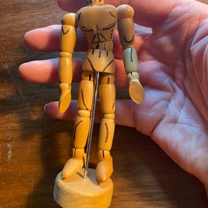 Posable Small 6" Human / Artist's Mannequin / Manikin / Lay Figure - On Stand / Painting Tool