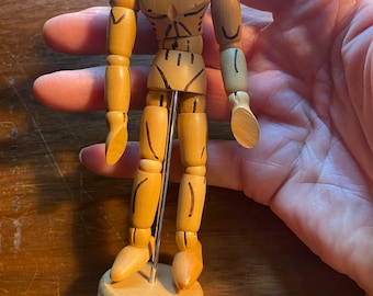 Posable Small 6" Human / Artist's Mannequin / Manikin / Lay Figure - On Stand / Painting Tool