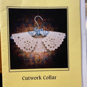 Cutwork Peter Pan Detachable Collar Heirloom Pattern Husqvarna White Sewing Machines  - 1992  - Adult Size