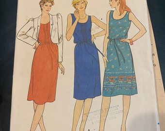 Misses  Dress  / Summer shift With jacket - Butterick 4206  - Adult Size 12 - Dress Tunic