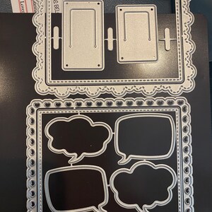 Ord-/Kommentarramar/Bubbla/Sidmetallform - Papperskärare Hantverk, Scrapbooking, fotoalbum