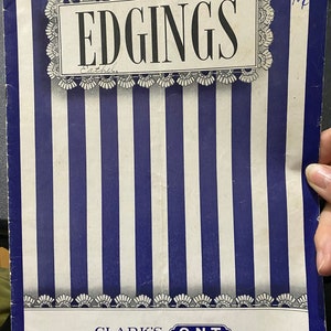 Coats & Clark&#39;s  Edgings Crocheted  Lace Booklet 182 - 1942 - Designs, Patterns, Techniques, Instructions