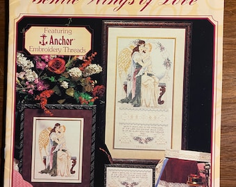 Gentle Wings of Love / Angels - Stoney Creek Book 180 - Schemi punto croce con fili contati - Bibbia - Dire religioso - 1997 -