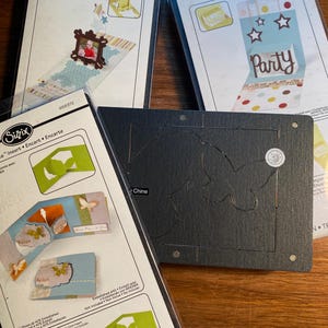 Inserto Pop 'n Cuts Diseños 3D Sizzix Pick: Marco, Ventana, Fiesta - Para máquina de rodillos Stampin' Up - manualidades con papel, impresión, creación de tarjetas