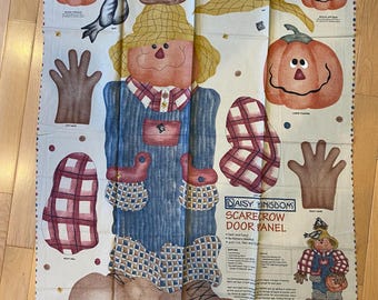 Spaventapasseri/zucca per Halloween/Ringraziamento - Daisy Kingdom - Da appendere alla porta/parete - Progetto facile e veloce - Altezza 41"