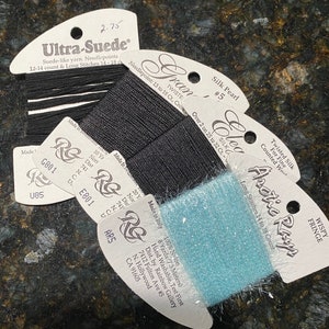 Specialty Needlework Floss - Needlepoint, Cross Stitch Choose: Twisted Silk Ultra Suede or Fuzzy Arctic Rays -  Rainbow Gallery