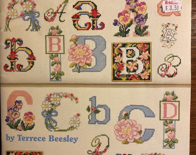 The Ultimate Flower Alphabet Book Cross Stitch Charted Decorative