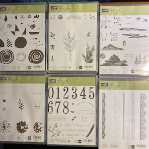 Blocs de tampons en caoutchouc Stampin UP - Choisissez le design - fabrication de papier, fabrication d'impression, fabrication de cartes, idéal pour les enfants -