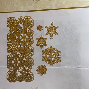 Matrices de découpe métalliques fines flocon de neige hiver vacances de Noël création papier, impression, fabrication de cartes - Anna Griffin