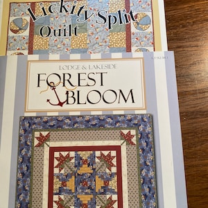 Pick: Lickity Split Quilt or Forest Bloom - Quilted Wallhanging  Pattern, Pieced - Thimbleberries - Jynette Jensen
