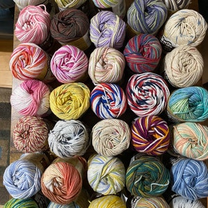Lily Sugar&#39;n Cream Varigated Crochet and Knitting  Yarn - 2 oz - New - 100% Cotton - For knitting, crocheting and Candlewicking - Amigurumi