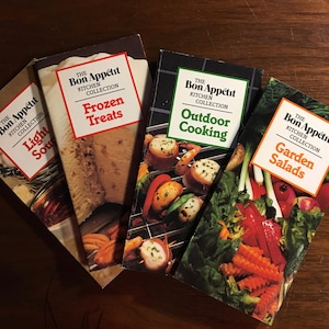 Bon Appetit Kitchen Collection Volume II - Set of 4 PB Cookbooks - Frozen Treats, Outdoor Cooking, Salads, Light Soups in Cardboard Case