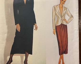 Misses Giacca, Gonna e Pantaloni - Completo / Ensemble Vogue 1064 Modello Ralph Lauren (non tagliato) Taglia 12 Designer americano Originale