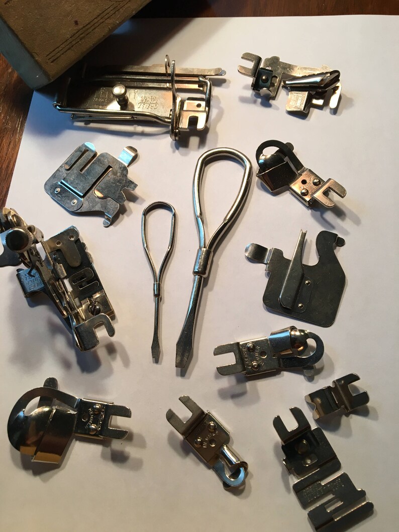 Vintage Greist Sewing Machine Attachments 13 Pieces Etsy