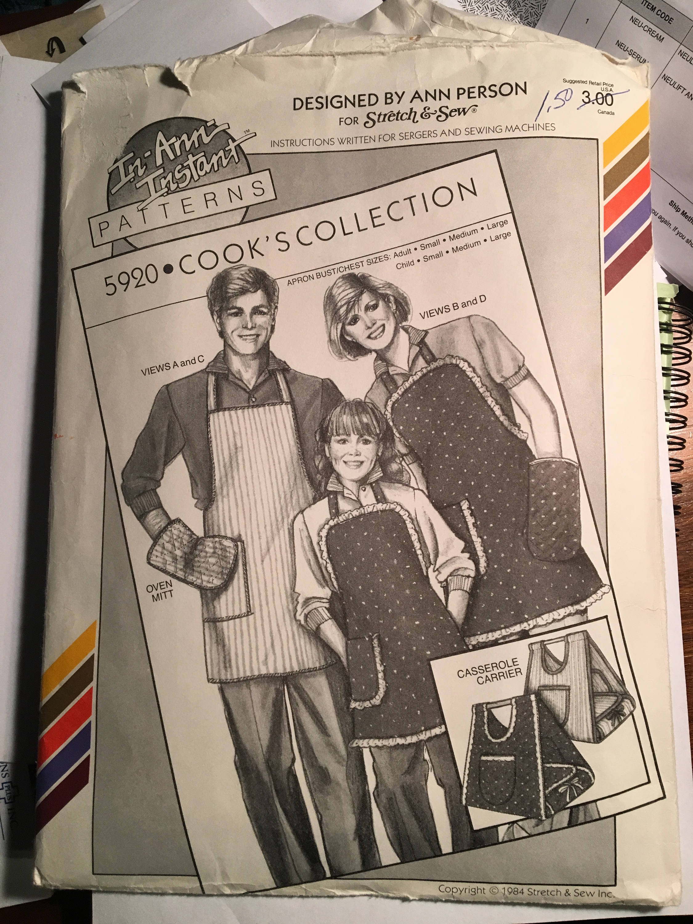 エプロン、オーブンミット、キャセロールキャリア - Stretch & Sew