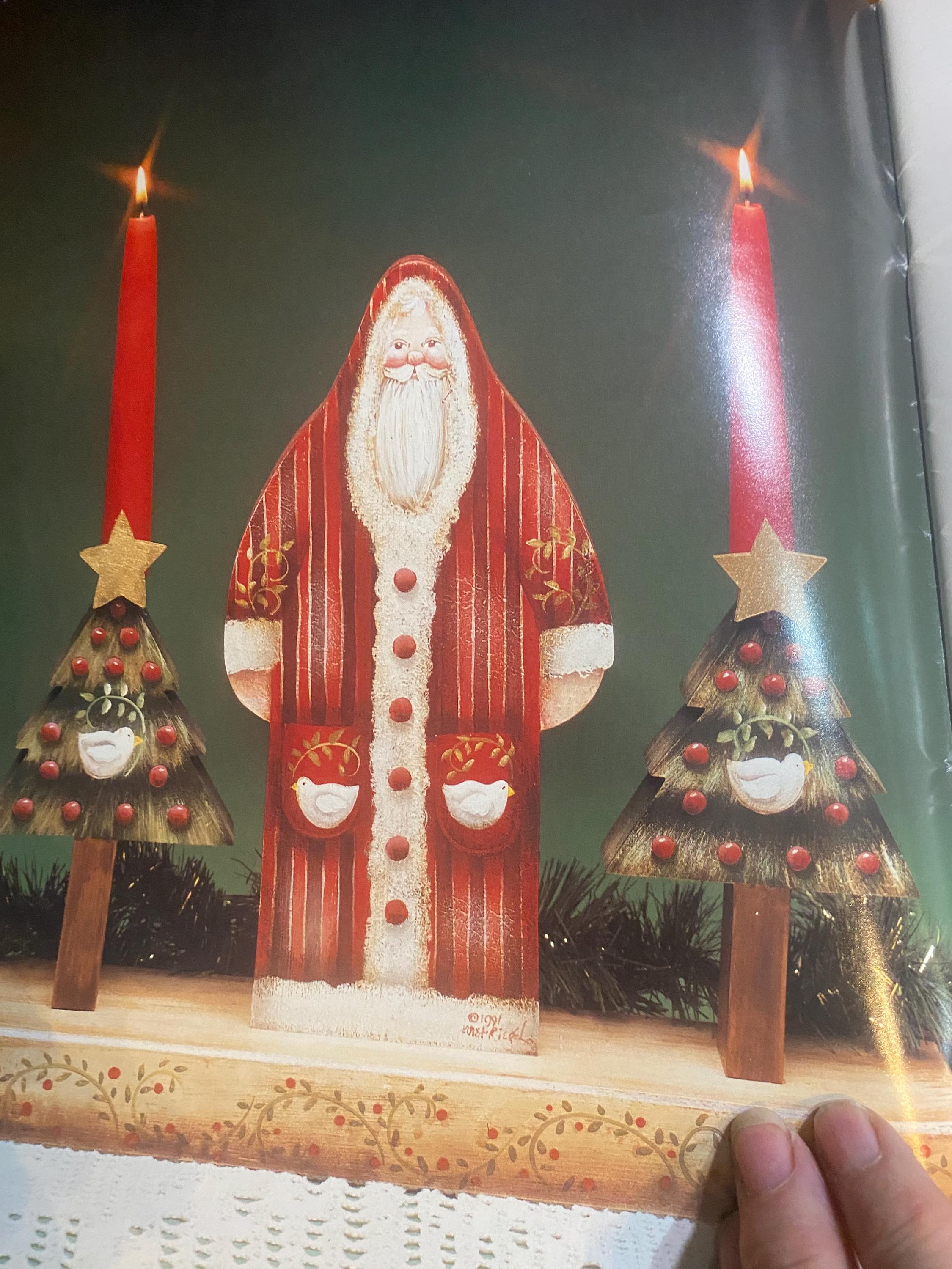 サンタの表情 - クリスマス - ジャネット・リーゲル - 絵画技法 - 1991