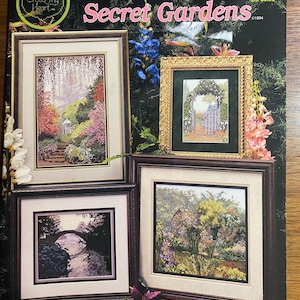 Ulotka Secret Gardens Needlework - Cross My Heart 93 - Melinda - Schemat haftu krzyżykowego z nicią liczoną - 1994