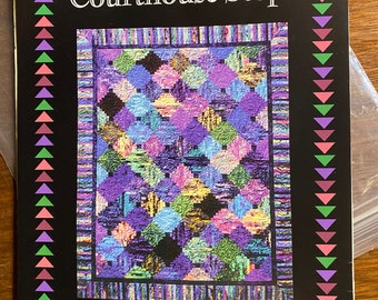 Courthouse Steps - Quilt Pattern -  Glad Creations, Inc. GC112 - Quilt Block -   quilt designs / instructions - Size 68" x 86" uncut