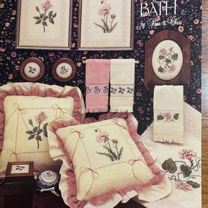 Bed & Bad - Handdoekrandontwerpen vingertop - kruissteekkaart - Bea / Chris - Studio Seven - Morning Glory, Poppy, Viooltjesbloem