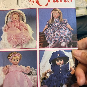 DOLL CLOTHES Pattern - Fits 12&quot; to 22&quot; doll  Simplicity 8960 - Dress, Pantaloons, Bonnet, Overskirt  (uncut)  - 1999 - Baby Doll