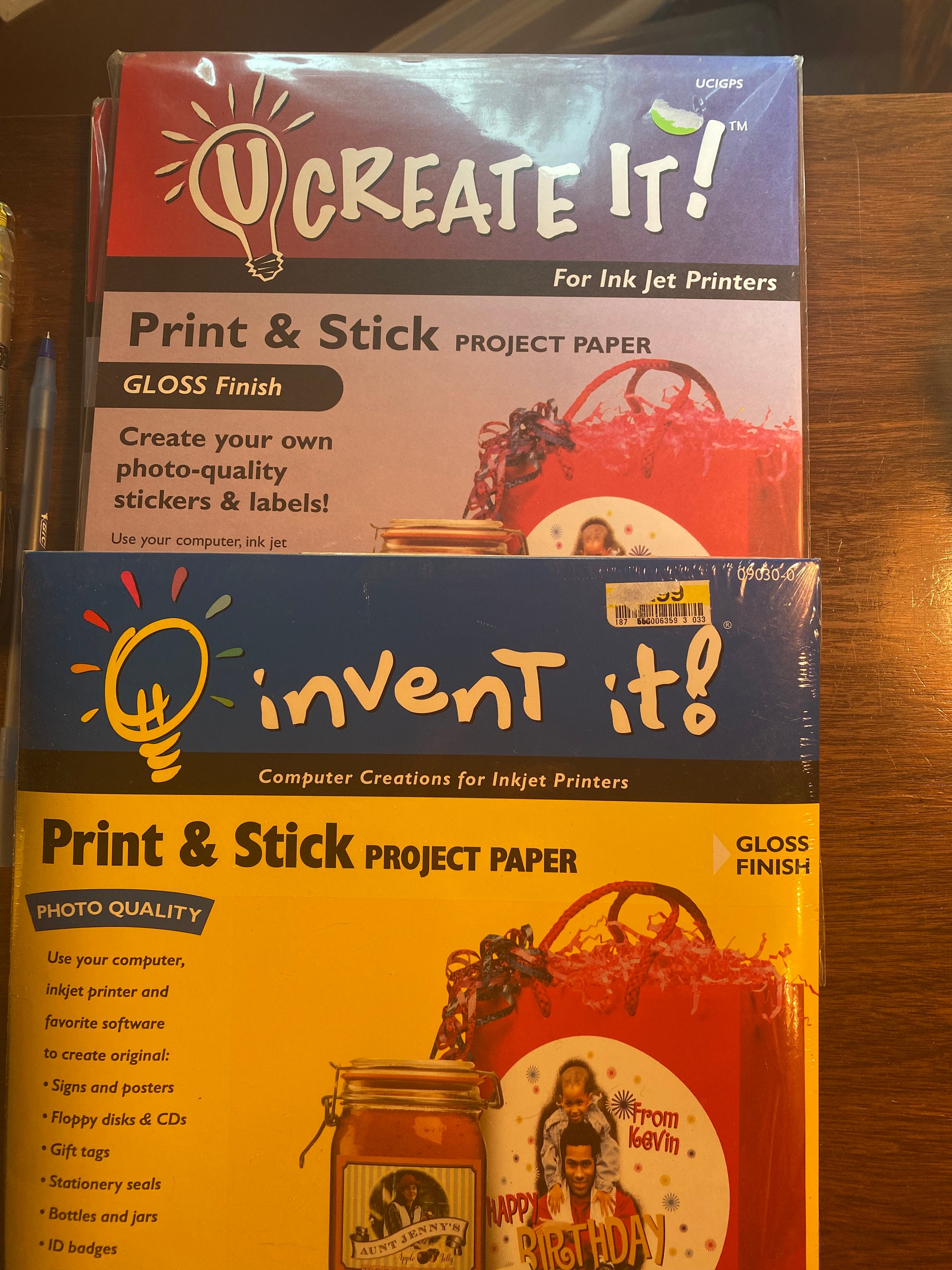 Print & Stick Project Paper - 10 Sheets - Use Computer Inkjet Printer ...